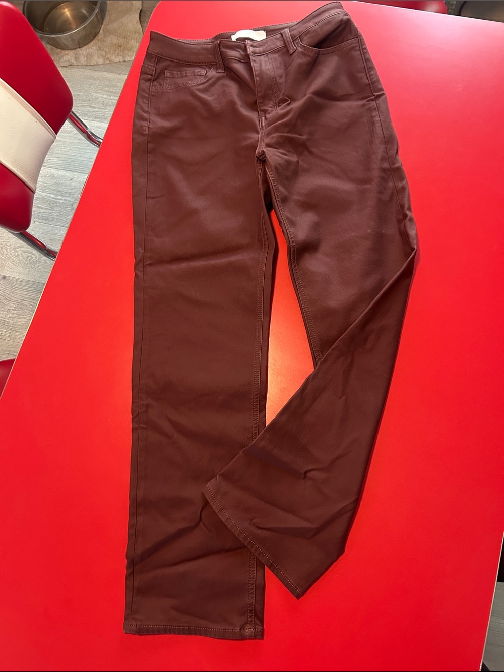 Women’s Brown Straight-Leg Pants